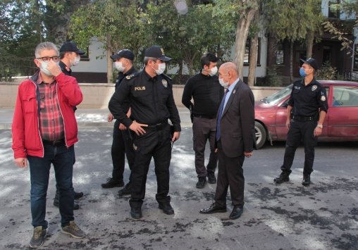 Belediye Başkan Vekili Karadede, Kovid-19 denetimine katıldı