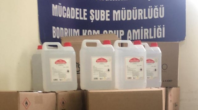 Muğla’da 545 litre etil alkol ele geçirildi