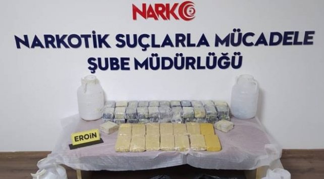 Malatya’da 31 kilo 268 gram eroin ele geçirildi