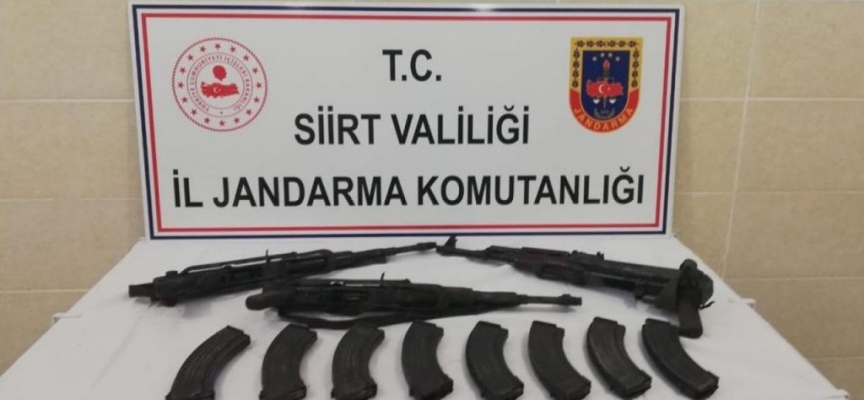 Siirt’te terör örgütüne ait silah ve mühimmat ele geçirildi