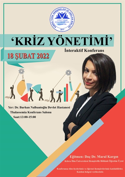 Hemşireler “Kriz Yönetimi” konulu konferans düzenliyor