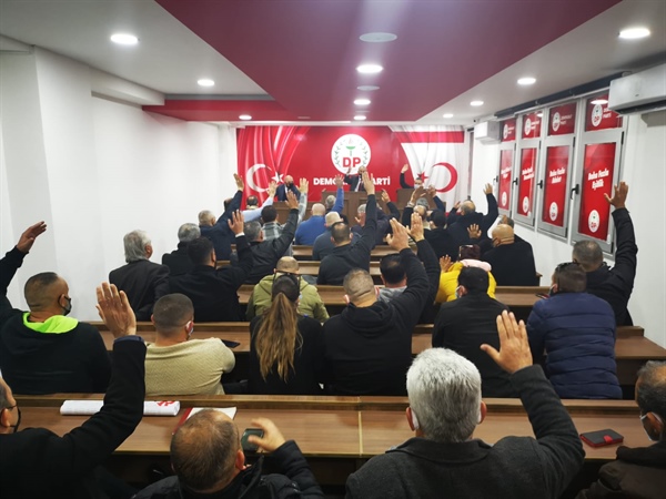 DP PM’den, UBP-DP-YDP koalisyon hükümetine oybirliği ile destek kararı