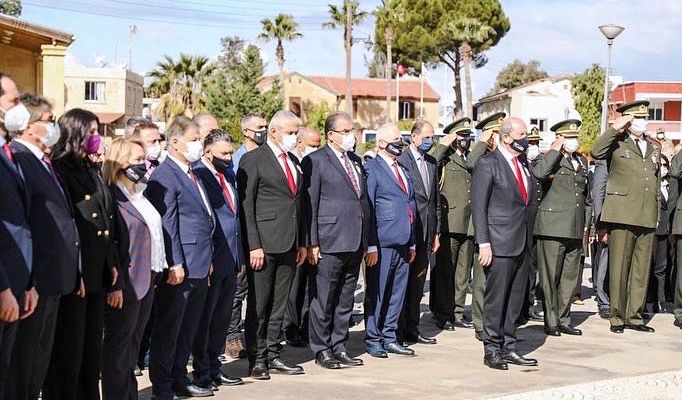 Başbakan Dr. Faiz Sucuoğlu Baf Direnişi ve Şehitlerini anma törenine katıldı