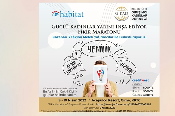 “Güçlü Kadınlar Yarını İnşa Ediyor Fikir Maratonu” gerçekleştiriliyor