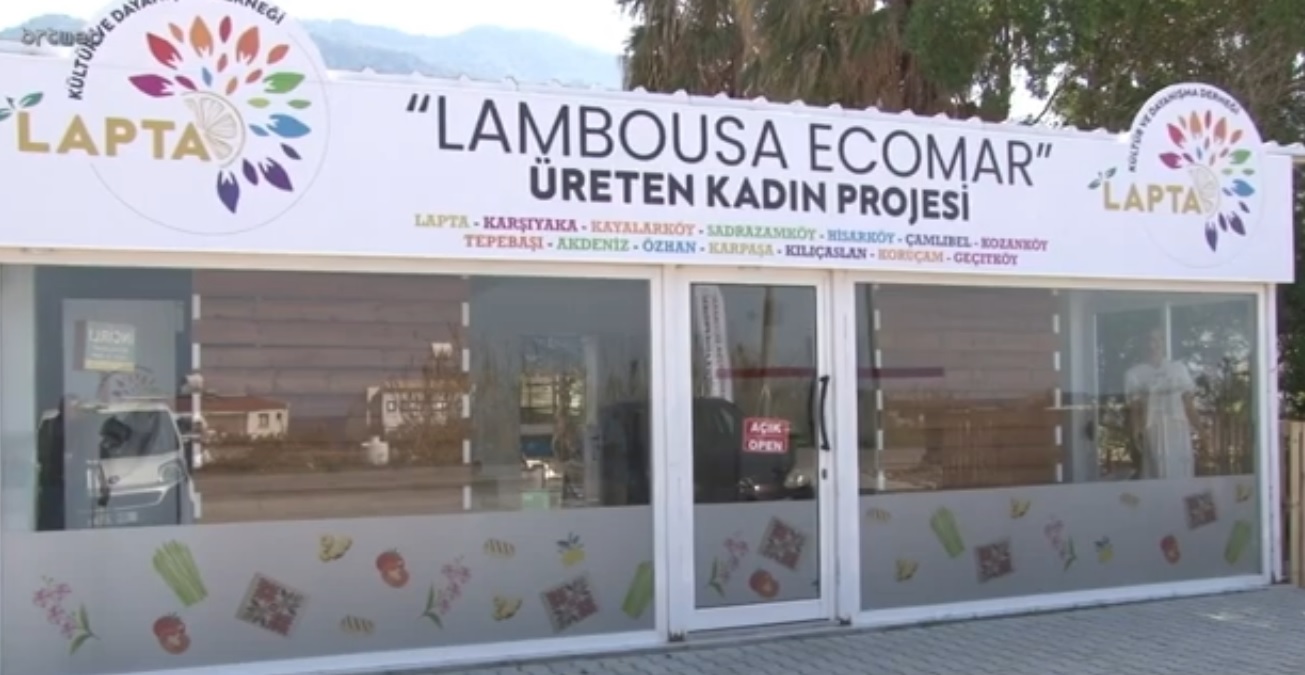 ‘Üreten Kadın Projesi’ kapsamında ‘Lambousa Eko-Market’ hayata geçirildi