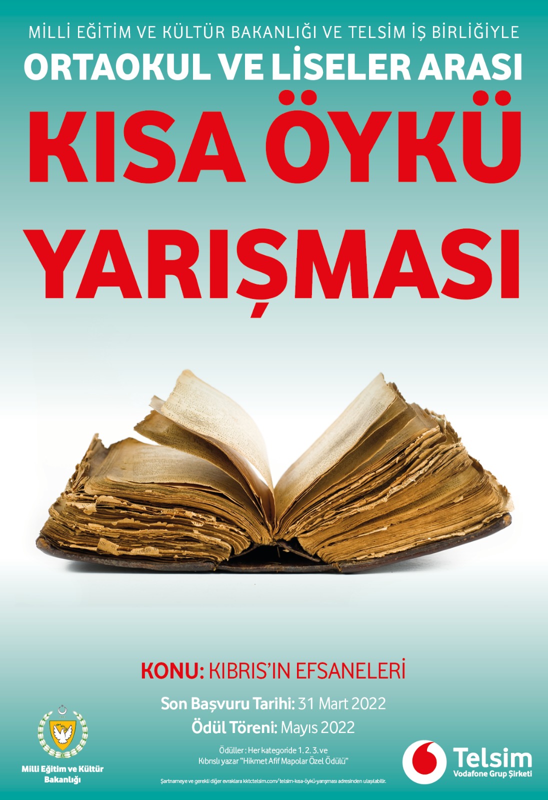 Kısa Öykü Yarışması için  son başvuru tarihi 31 Mart