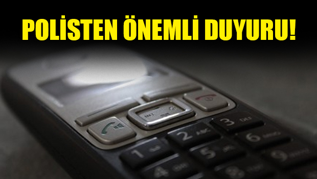 Polisten Gazimağusa Polis Müdürlüğü telefonları hakkında uyarı