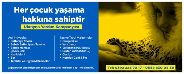SOS Çocukköyü Derneği, Ukrayna için yardım kampanyası başlattı