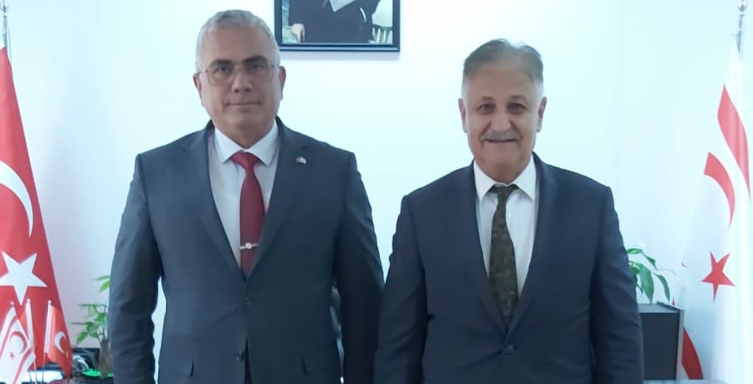 Sağlık Bakanı Pilli, Sivil Savunma Teşkilat Başkanı Karaca’yı kabul etti
