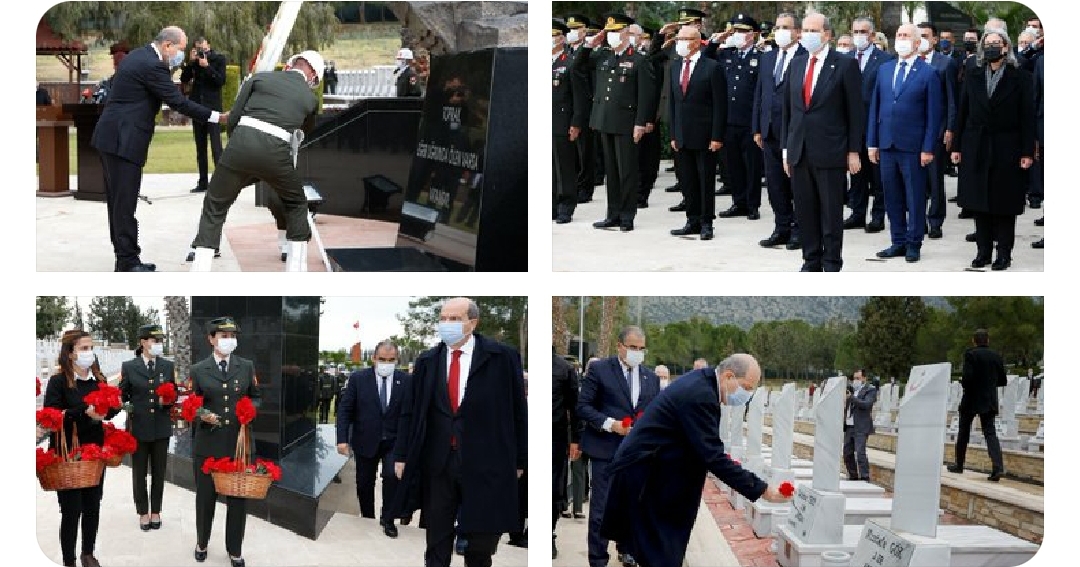 18 Mart Şehitleri Anma Günü ve Çanakkale Deniz Zaferi’nin yıl dönümü dolayısıyla Boğaz Şehitliği’nde tören düzenlendi…Tatar: Çanakkale Zaferi Kıbrıs Türkü’ne de ilham kaynağı oldu
