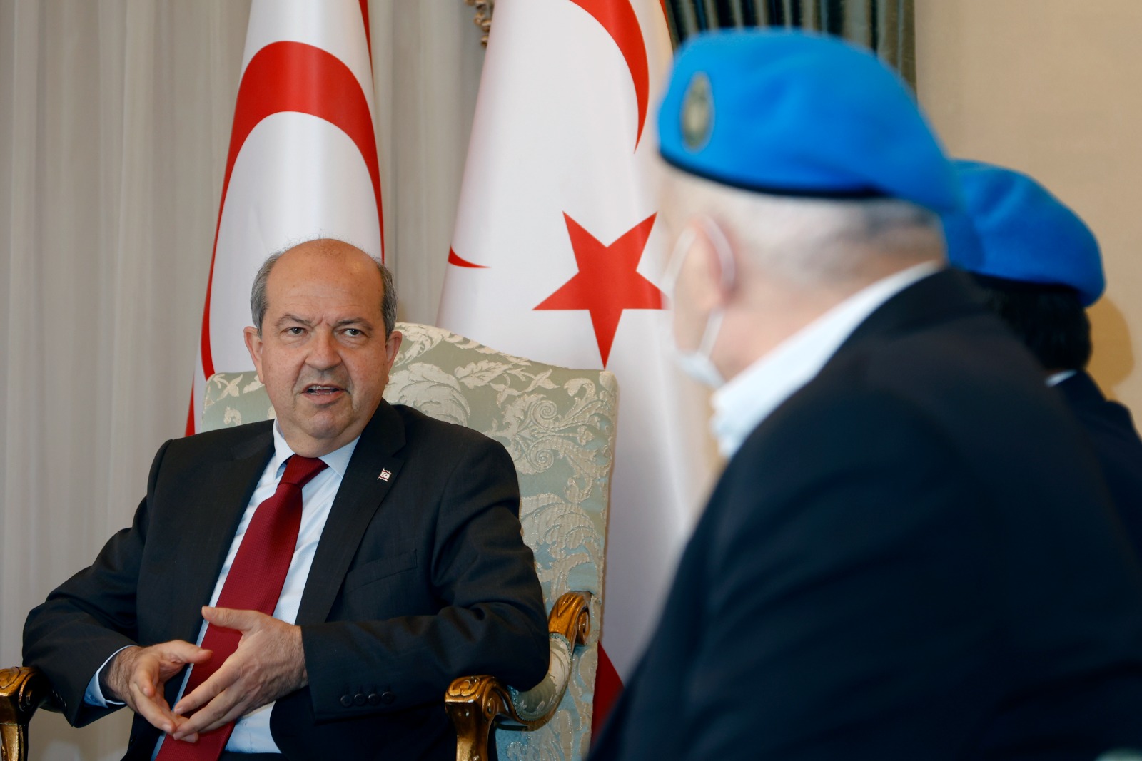 Cumhurbaşkanı Tatar, Bolu Komando Birliği Kıbrıs Gazilerini kabul etti
