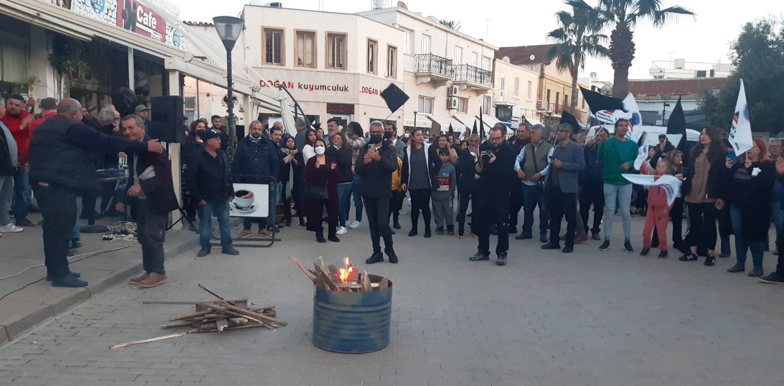 KTEZO ilk eylemini Gazimağusa’da yaptı