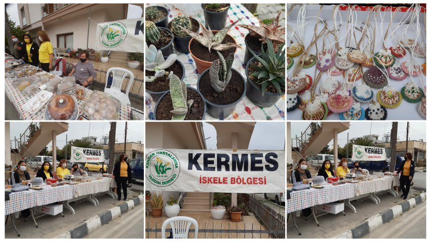 Kanser Hastalarına Yardım Derneği İskele Gönüllüleri kermes düzenledi