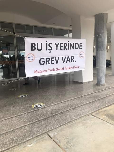 Gazimağusa Belediyesi’nde uyarı grevi