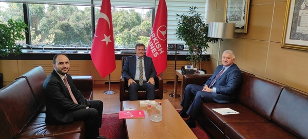 Bayındırlık ve Ulaştırma Bakanı Arıklı Thy Genel Müdürü ile görüştü