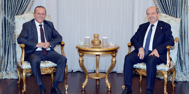 Cumhurbaşkanı Tatar, DP’yi kabul etti