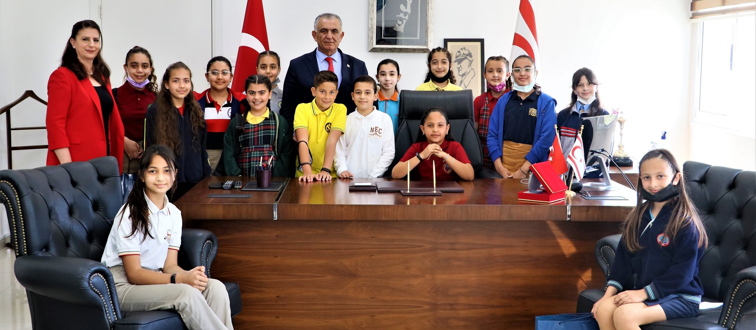 Çavuşoğlu, öğrenci heyetini kabul etti