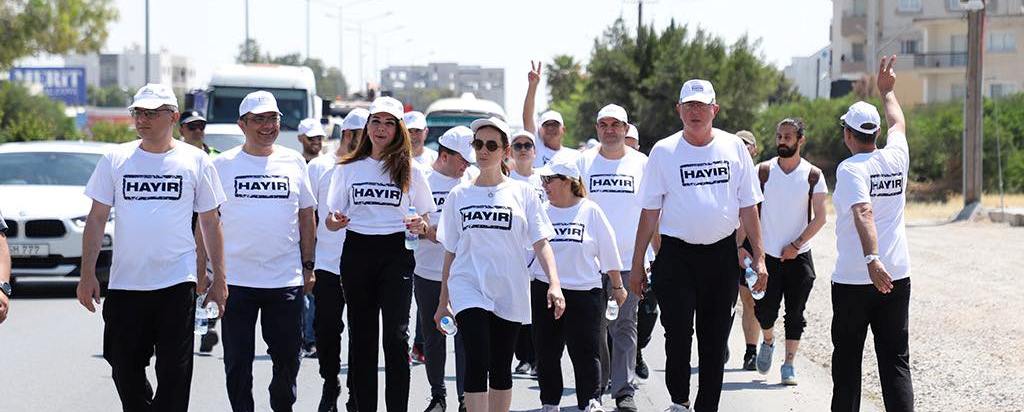 CTP Milletvekilleri yürüyüş gerçekleştiriyor
