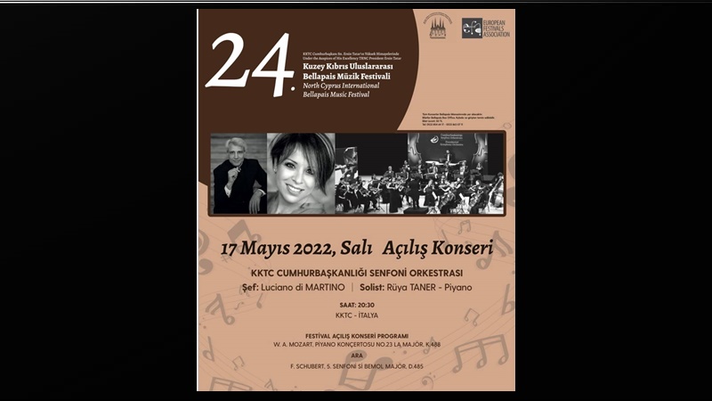 KKTC CSO, 24. Kuzey Kıbrıs Uluslararası Bellapais Müzik Festivali’nin açılış konserinde yer alacak