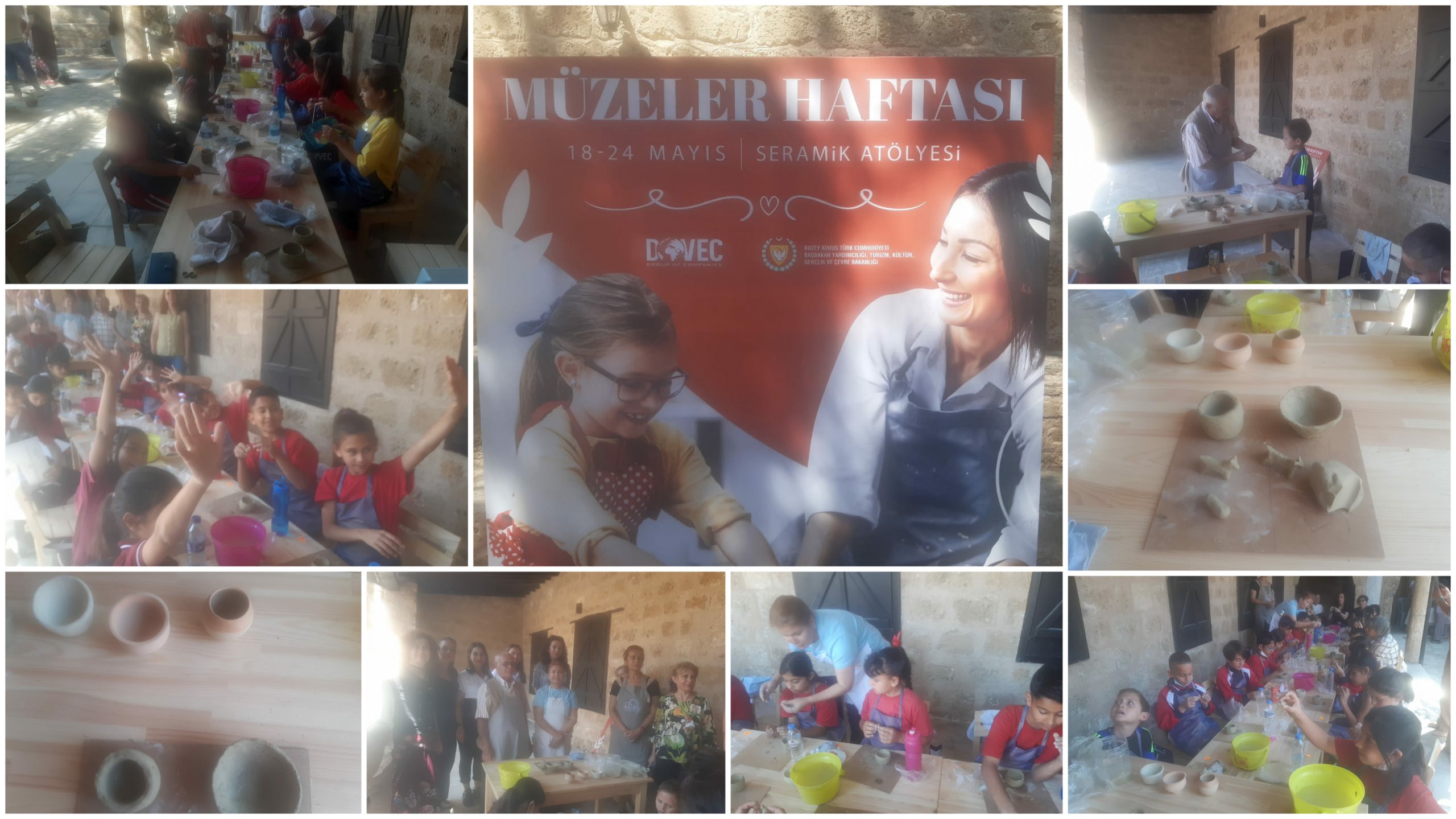 Gazi İlkokulu öğrencileri tarihi Şömineli Ev’de seramik çalışması sergiledi