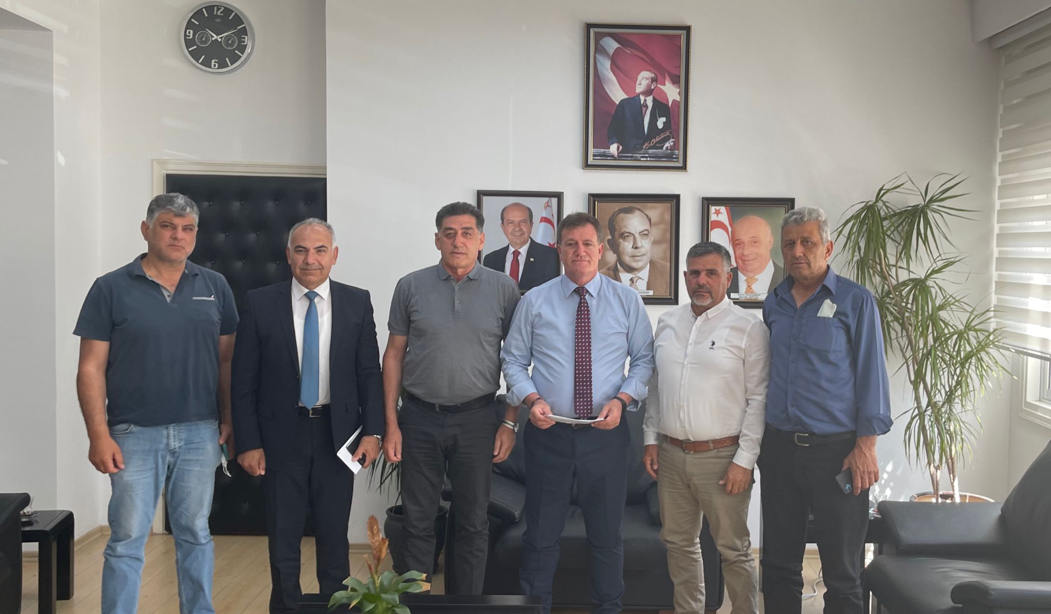 Arıklı Beynelmilel Nakliyeciler Birliği’nden bir heyeti kabul etti