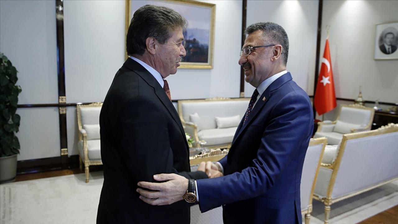 Başbakan Üstel ile TC Cumhurbaşkanı Yardımcısı Oktay  bir araya geldi