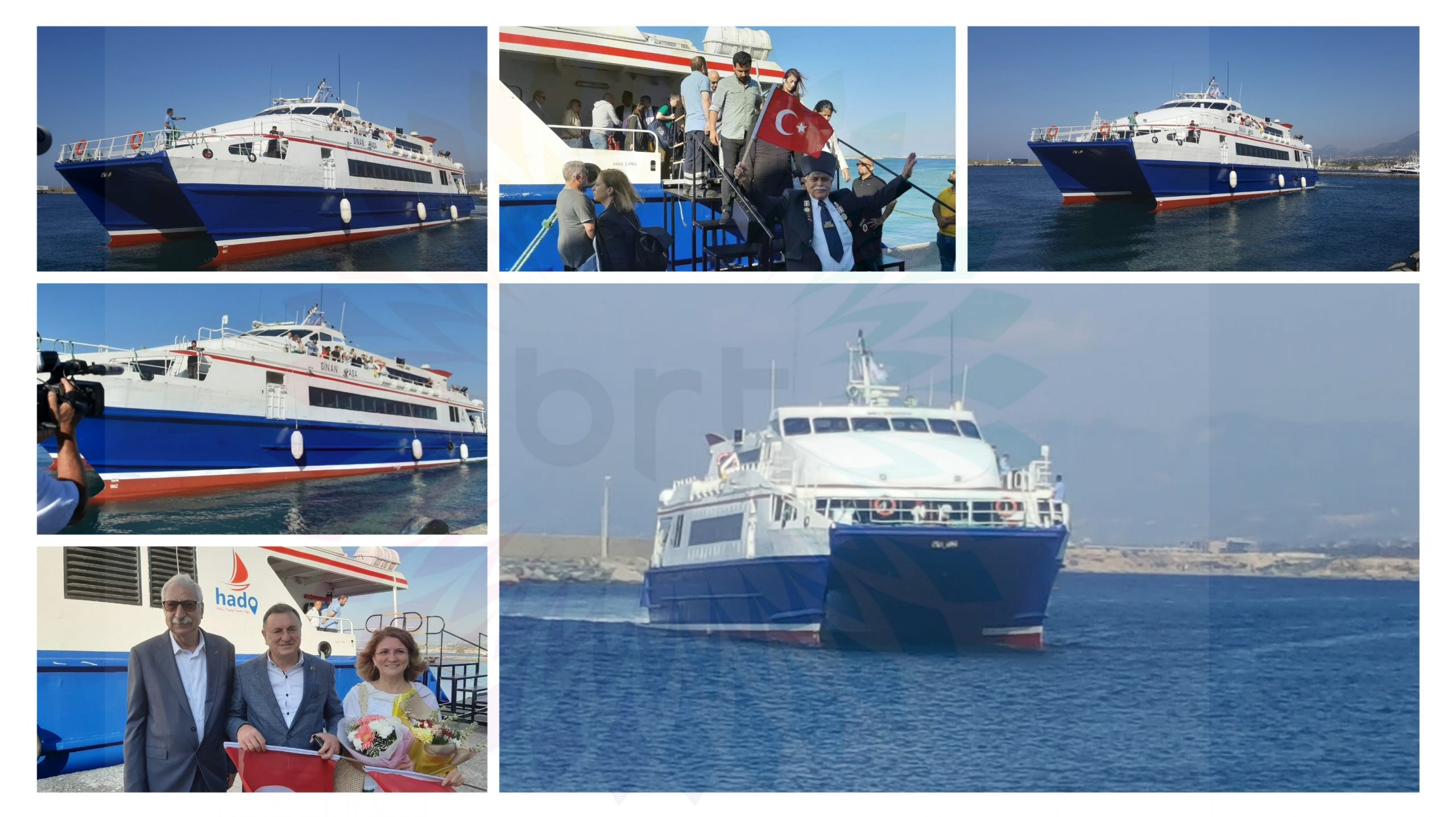 Hatay ile Girne arasındaki ilk deniz otobüsü  seferi yapıldı