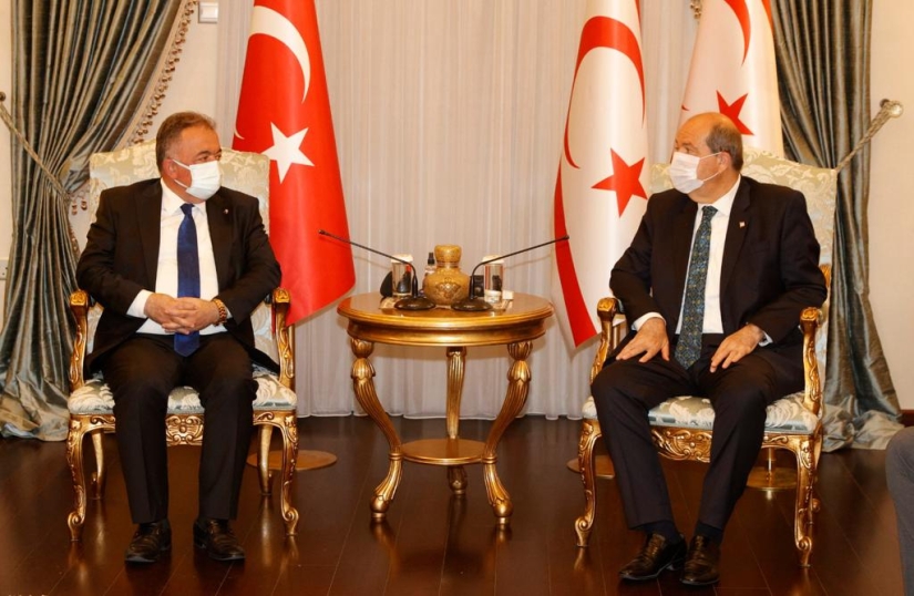 Cumhurbaşkanı Tatar, Türkiye’den gelen Osmaniye Ticaret ve Sanayi Odası heyetini kabul etti