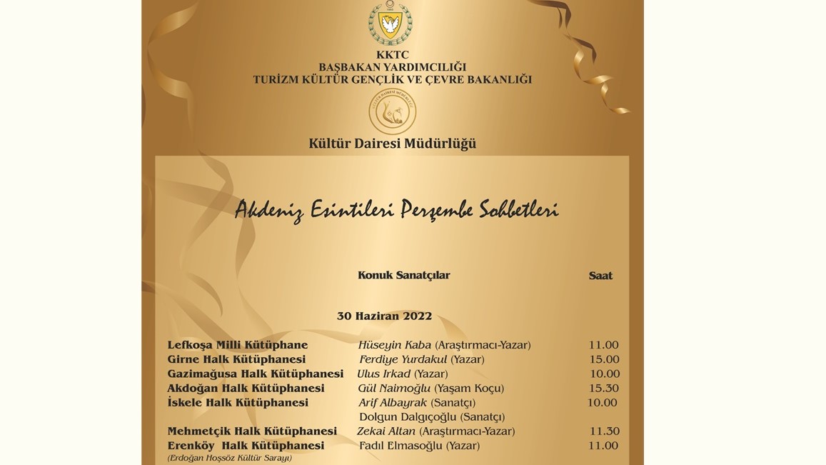 Akdeniz Esintileri Perşembe Sohbetleri devam ediyor