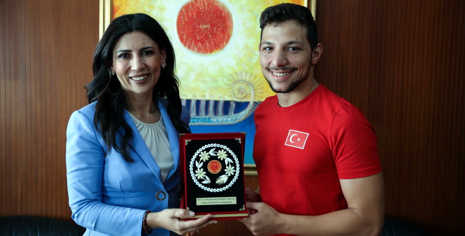 Özdenefe, Milli Yüzücü Ulaç’ı kabul etti