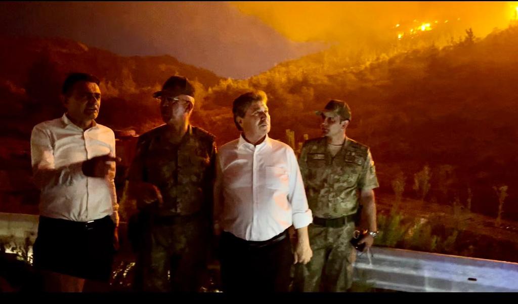 Üstel:Yangında manzara dün akşamkinden kötü