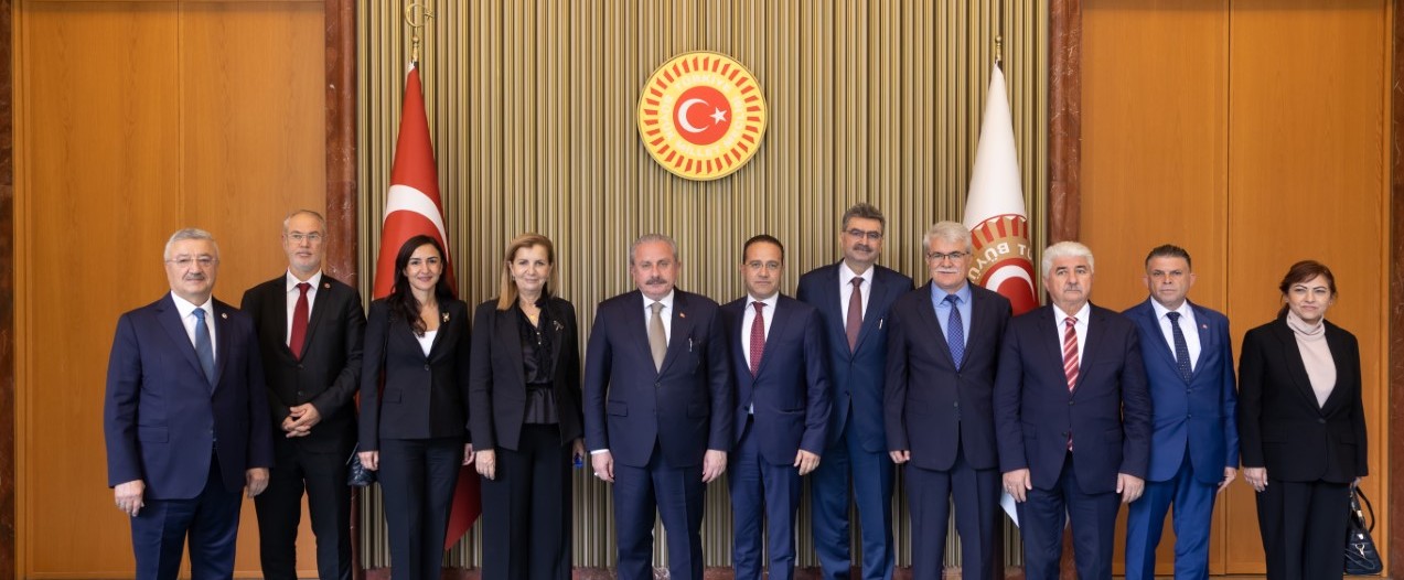 Dostluk Grubu heyeti, TBMM Başkanı Şentop ile görüştü