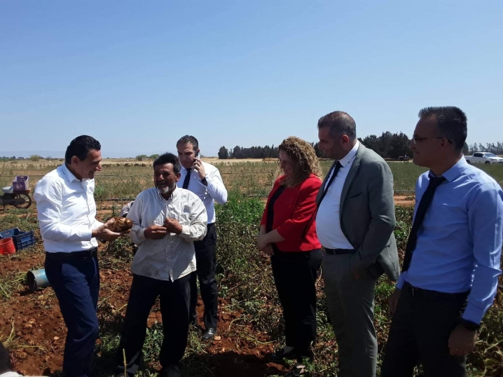 Oğuz, Çayönü’nde ilkbahar patates hasadını yerinde inceledi