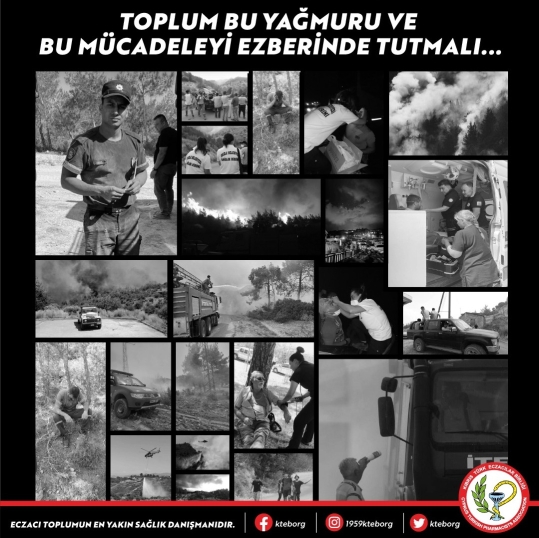 Eczacılar Birliği’nden yangının kahramanlarına teşekkür
