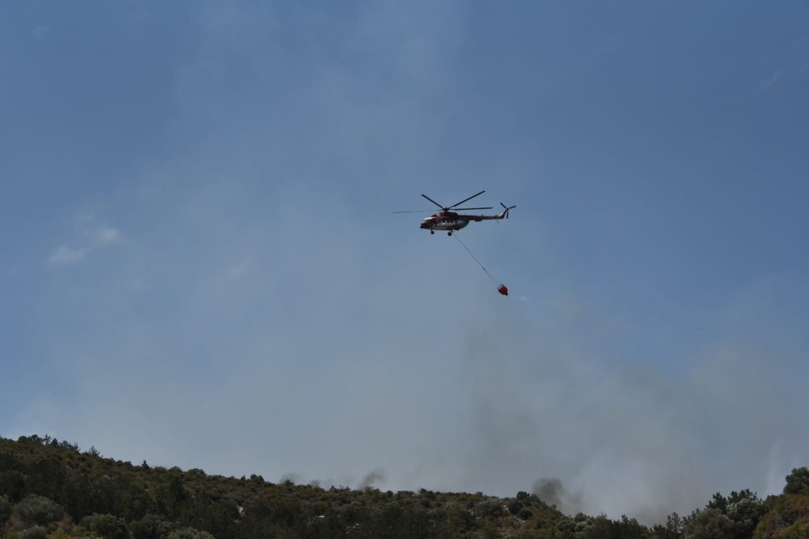 Cahitoğlu:Duman yükselen yerlere, tedbir amaçlı havadan müdahale ediliyor