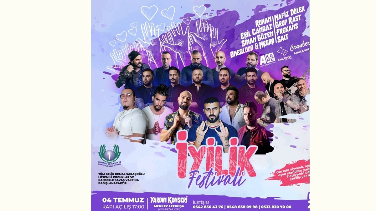 Gönüllülerden kansere karşı İyilik Festivali Yardım Konseri 