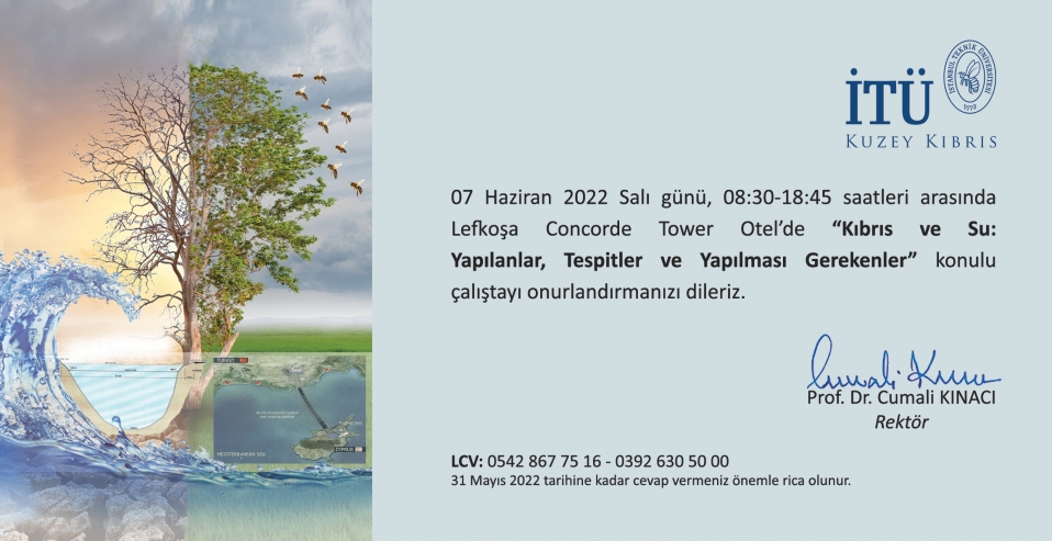 İTÜ-KKTC’den su çalıştayı