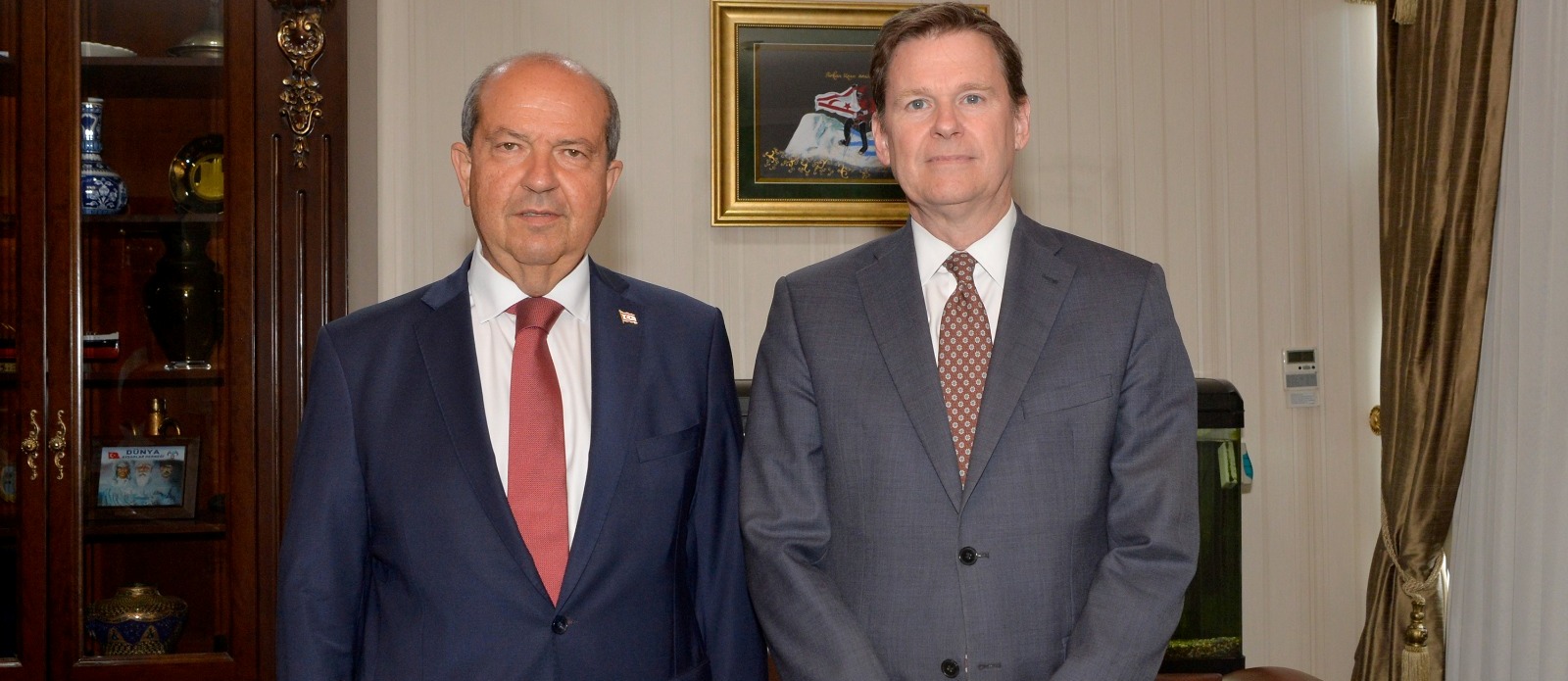 Cumhurbaşkanı Tatar, BM Genel Sekreterinin Kıbrıs Özel Temsilcisi Stewart’ı kabul etti