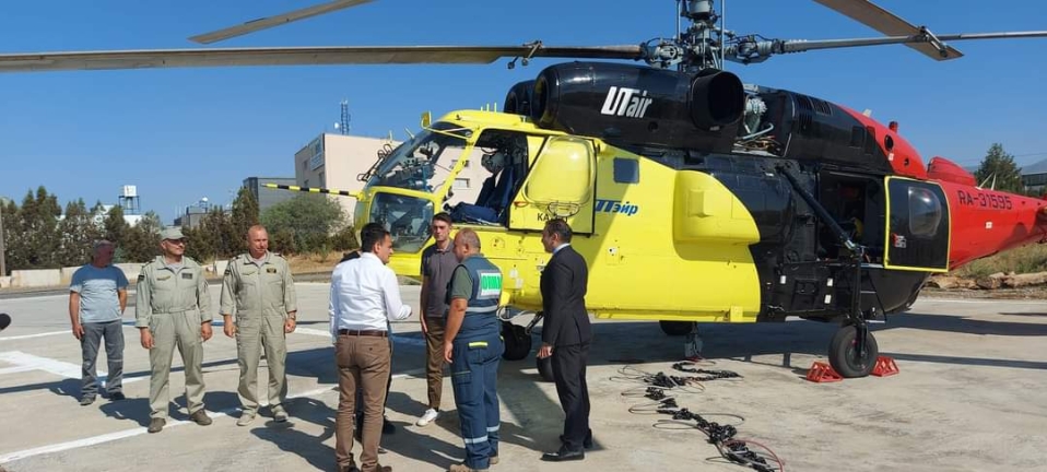 Yangın söndürme helikopteri KKTC’de