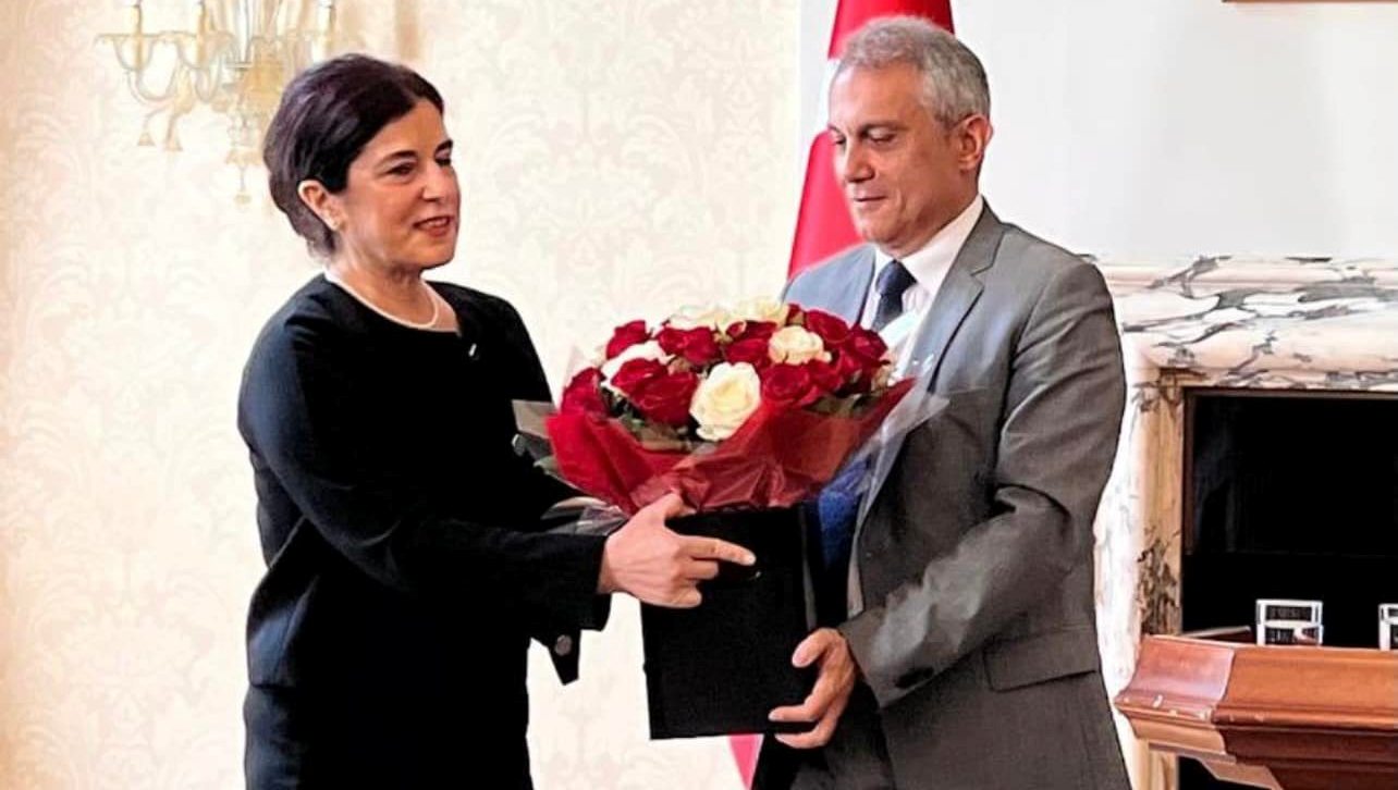 KKTC Londra Temsilcisi Keskin, TC Londra Büyükelçisi Yalçın’ı ziyaret etti