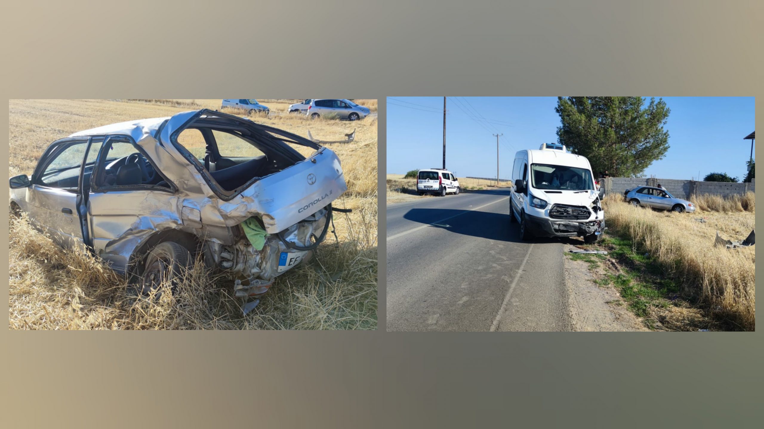 Dikmen-Lefkoşa anayolunda meydana gelen trafik kazasında 1 kişi yaralandı