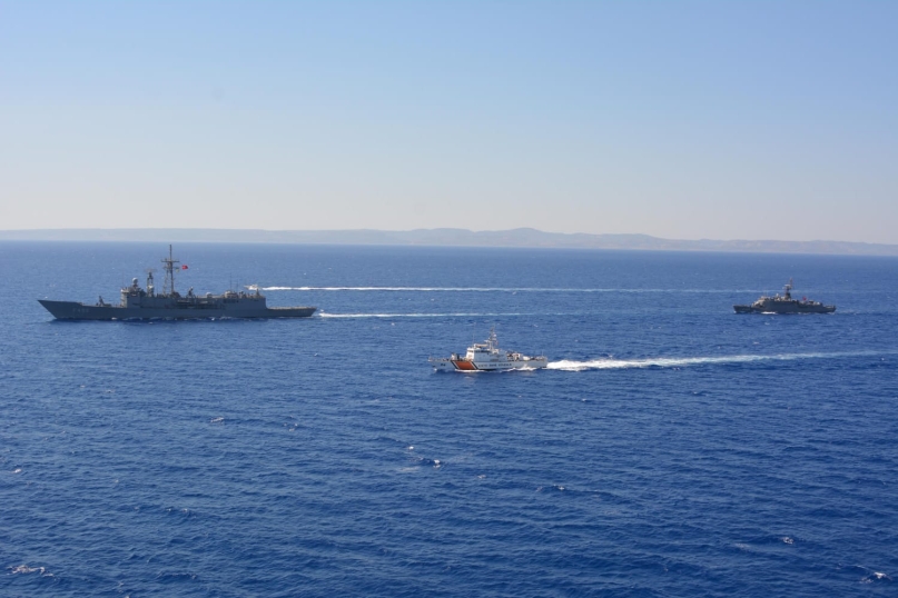 Doğu Akdeniz’de TC-KKTC ortak arama kurtarma eğitimi yapıldı