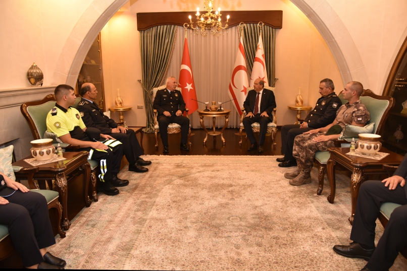 Cumhurbaşkanı Tatar Polis Genel Müdürü Soyalan’ı kabul etti