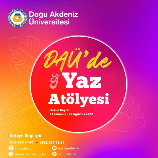 DAÜ, lise öğrencilerine yönelik yaz programı hazırladı
