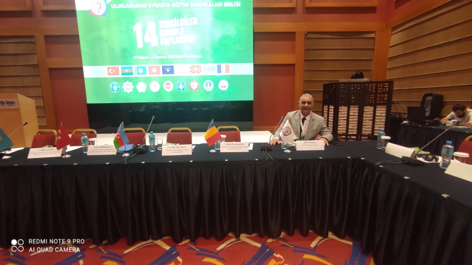 Manga Uluslararası Avrasya Eğitim Sendikaları Birliği Temsilciler Kurulu Toplantısı’na katıldı