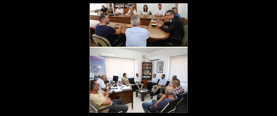 CTP heyeti KOOP-SEN ile TEL-SEN’i ziyaret etti