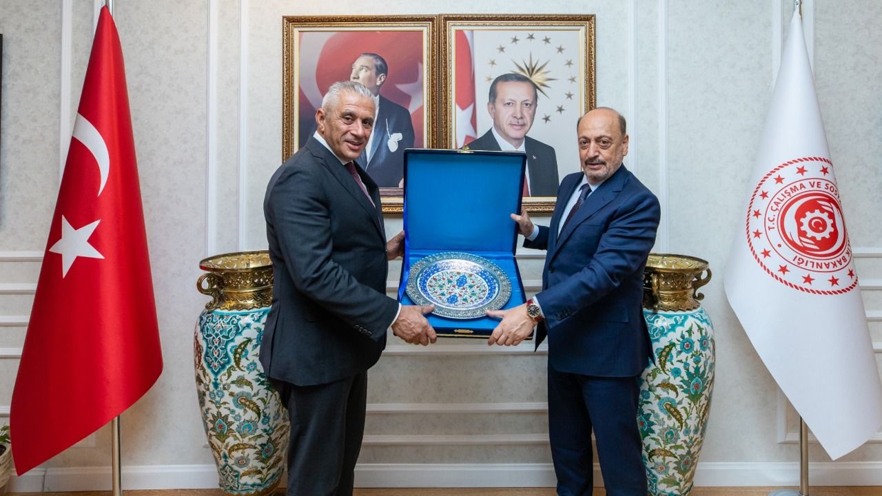 Bakan Taçoy, Türkiye Çalışma ve Sosyal Güvenlik Bakanı Bilgin ile görüştü