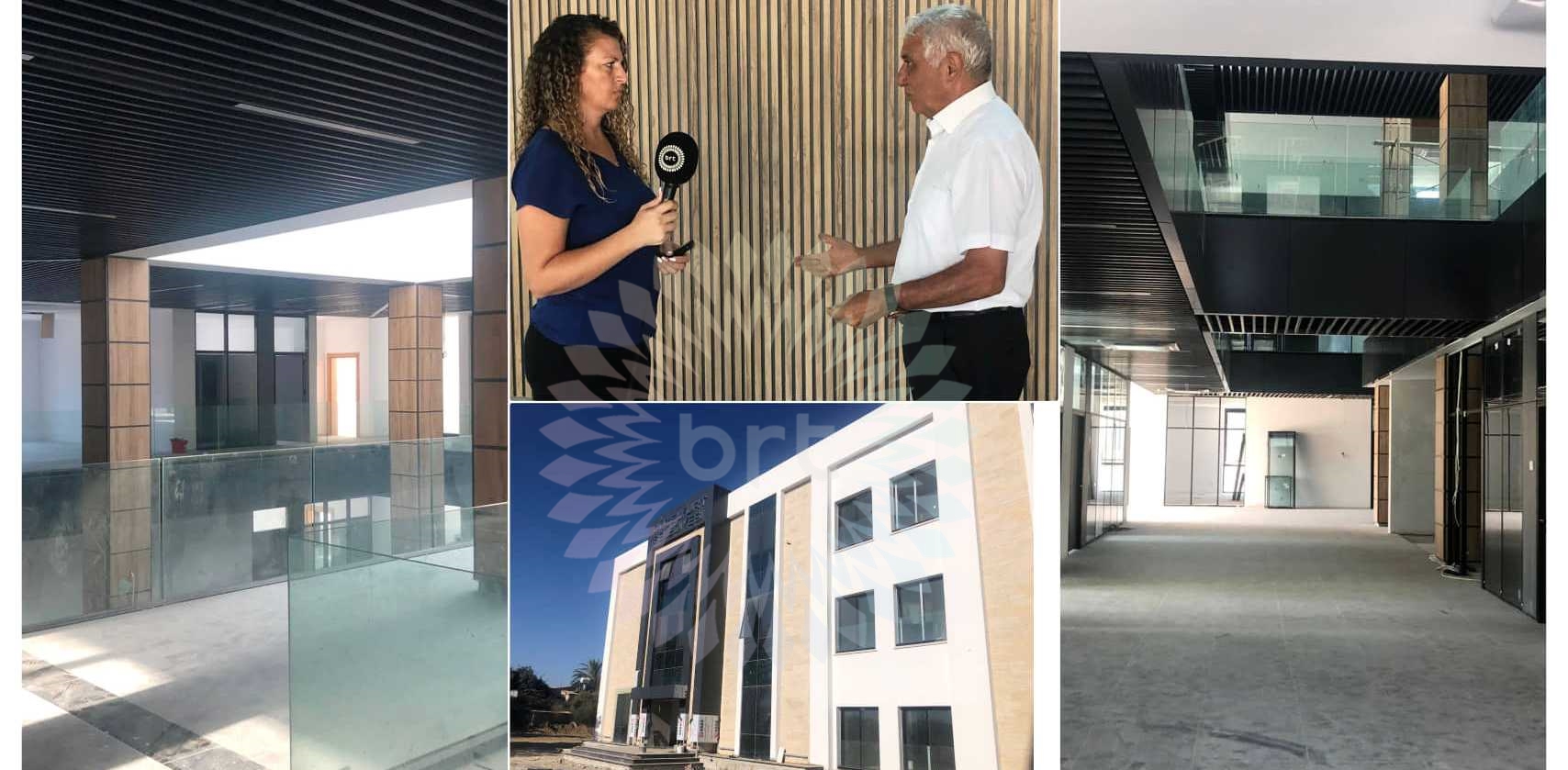 Güzelyurt Belediyesi yeni binasında çalışmalar sona geldi
