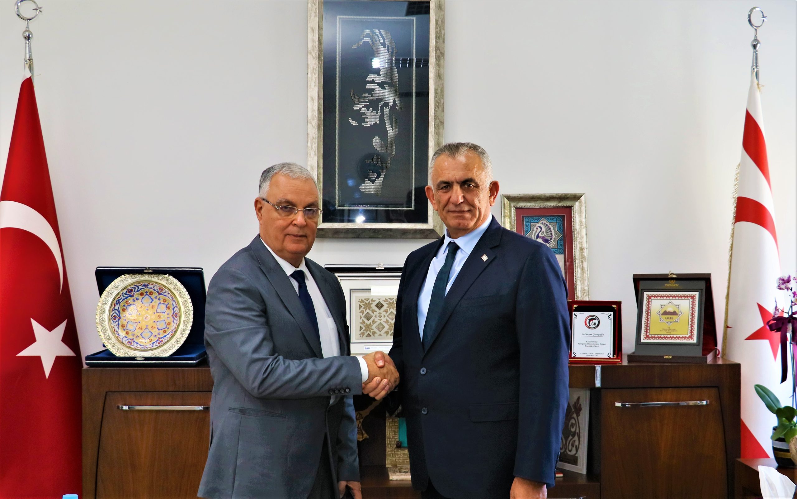 Bakan Çavuşoğlu, Libya Teknik ve Mesleki Eğitim Bakan Yardımcısı Taher M. Otman Ben Taher’i kabul etti