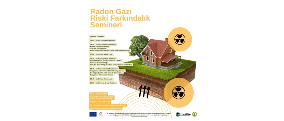 Yeşil Barış Hareketi’nin “Radon Gazı Farkındalık Semineri” Cuma Merkez Lefkoşa’da